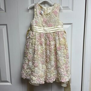American Princess Cream and Pink Floral Dress